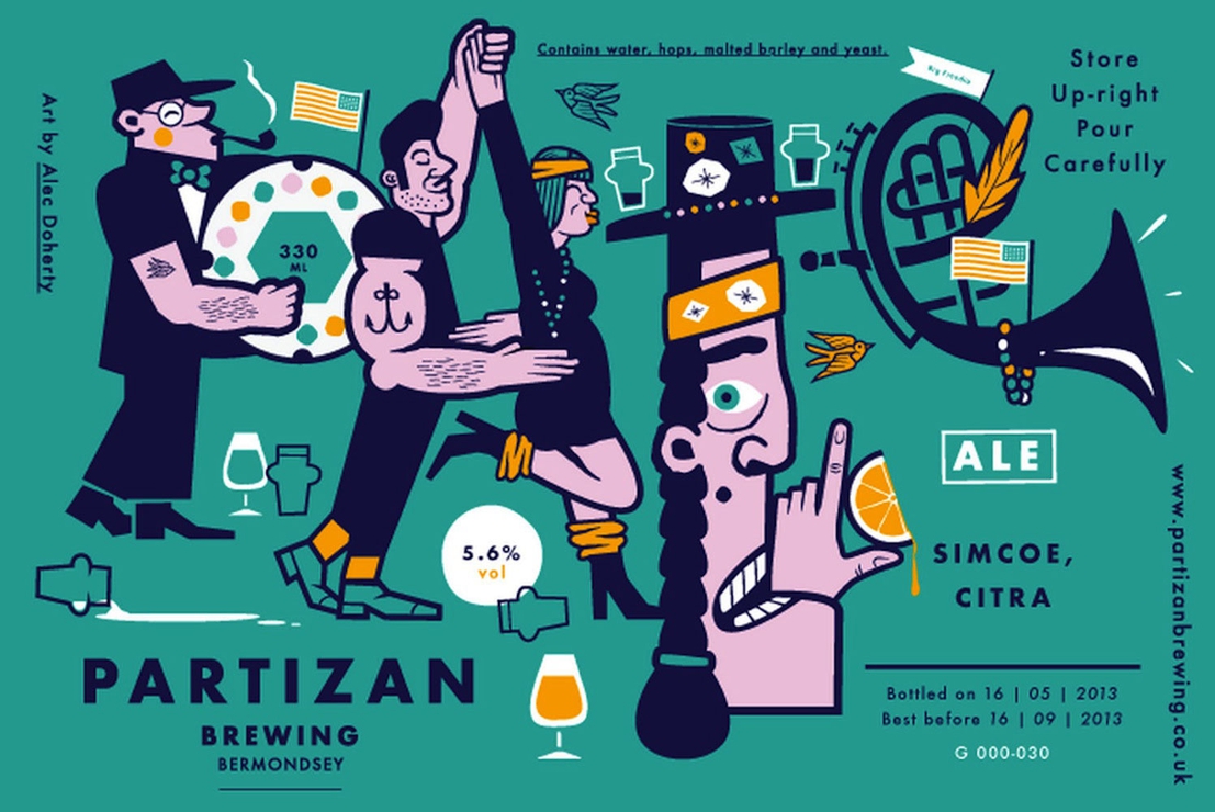 Partizan Brewing Pale Ale Illustration by Alec Doherty