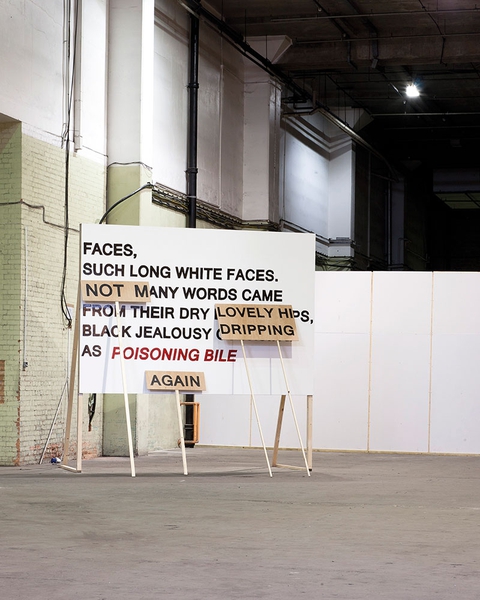 'Faces, such long white faces...(again)', Laure Prouvost + Francesco Pedraglio  , 2011